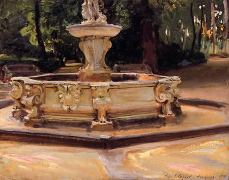 (image for) Handmade oil painting Copy paintings of famous artists John Singer Sargenti's art A Marble Fountain a - Click Image to Close